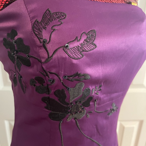 Purple strapless or straps dress - Picture 10 of 10